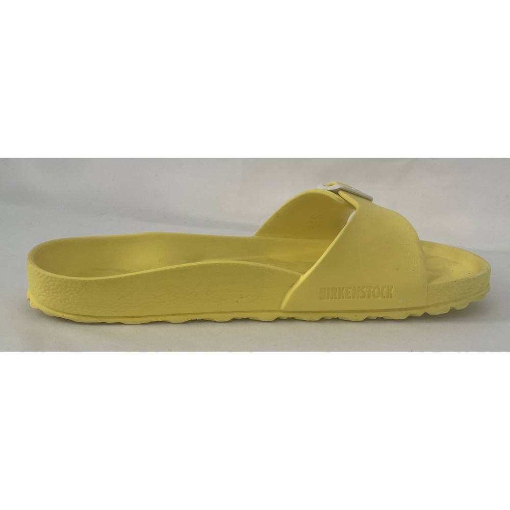 Birkenstock EVA Neon Yellow Single Strap Slide Sandals Womens 40 - Picture 5 of 16